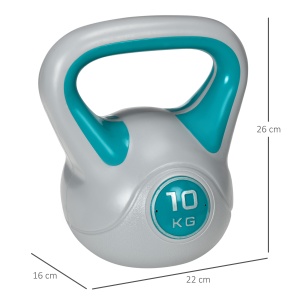 Kettlebell 10kg – PU cu Nisip, Baza Stabila & Maner Ergonomic - Img 3