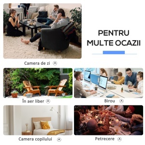 Lampă Antițânțari cu Lumină UV, 3W, pentru Interior și Exterior, Negru - Img 4
