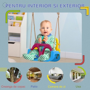 Leagan Copii 3 in 1 – Cu Spatar si Centuri - Img 7