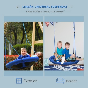 Leagan Rotund Copii 100×180 cm – Utilizare Interior & Exterior - Img 6