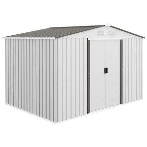 Magazie Gradina 277×195×192 cm – Otel & PP cu Usi Glisante Duble - Img 1