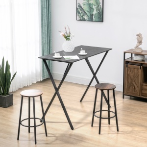 Masa Bar 120 cm – Blat Marmura, 4 Persoane, Design Modern - Img 2