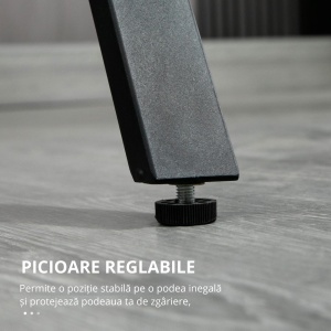 Masa Bar 120 cm – Blat Marmura, 4 Persoane, Design Modern - Img 7