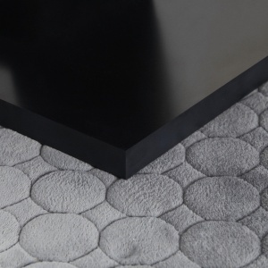 Masa Living 140×80×76 cm – Blat Marmura & Cadru Otel Negru - Img 9