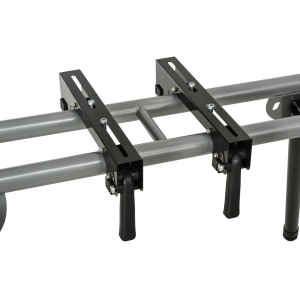 Masă Suport pentru Ferăstraie Circulare, Bancă Extensibilă Reglabilă și Pliabilă, 123.5-245x73x96 cm, Negru - Img 8