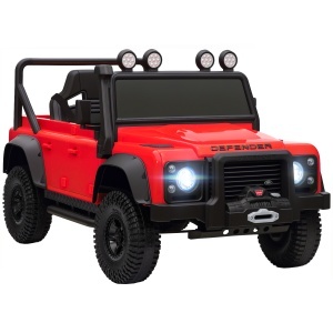 Mașină Electrică pentru Copii 3-5 Ani Land Rover 12V și Telecomandă Roșu