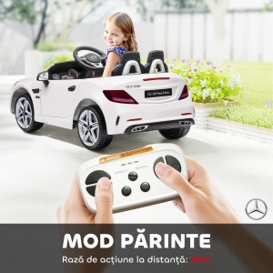 Mașină Electrică pentru Copii 3-6 Ani cu 2 Motoare și Telecomandă, 107x62,5x44 cm, Alb - Img 5
