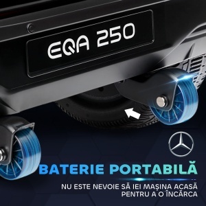 Mașină Electrică pentru Copii 3-8 Ani cu Telecomandă și Claxon, Negru, 111.5x69x52.5 cm - Img 6