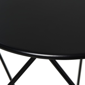 masuta geometrica, otel 54x54x44cm, negru - Img 6