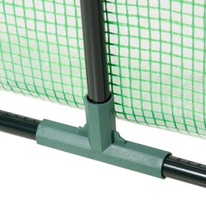 Mini seră de grădină, Seră compactă cu 3 ferestre rulou, protecție PE Anti‑UV și cadru din oțel, pentru plante, legume și fructe, 180×60×60 cm - Img 9