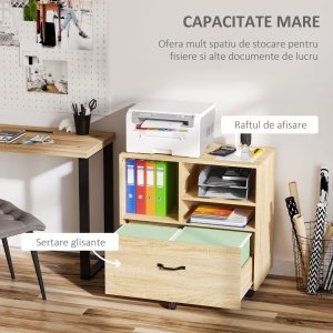 Mobilier Birou – Multifunctional din Lemn cu Suport Imprimanta - Img 5