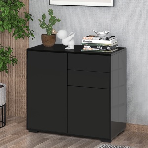 Mobilier Multiuz 79×36×74 cm – Alb cu Sertare si Dulapuri Push - Img 2