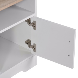 Mobilier TV 42” – Alb & Lemn Natural, Design Compact 105×52 cm - Img 8