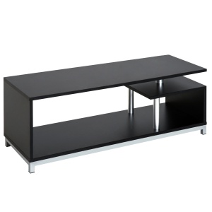 Mobilier TV din Lemn, Negru, 114x40x40.5cm - Img 1