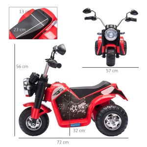 Motocicleta Electrica pentru Copii 3 Roti Lumini Sunete Baterie 6V Viteza 2km/h - Img 3