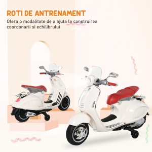 Motocicleta Jucarie Licenta Oficiala Vespa, Roz - Img 7