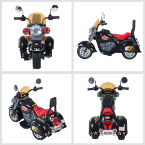 Motoreta Electrica pentru Copii 3-6 ani cu 3 Roti 6V, Negru - Img 9