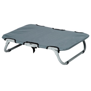 Patut pentru Caini Pliabil din Otel si Material Oxford pentru Interior si Exterior 59x46x15cm Gri - Img 1
