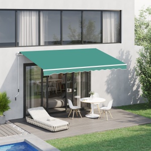 perdea tip rulou parasolar impermeabil, 295x245cm, verde - Img 2