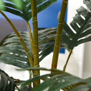 planta decorativa plastic, 20 frunze, 140cm, verde - Img 7