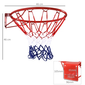 Plasa Cos de Basket cerc din metal plasa din nylon Φ46cm - Img 3