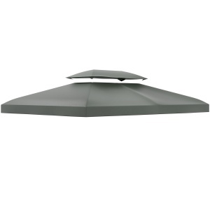 Prelata pentru Foisor 4x3 m cu 2 Niveluri, gri - Img 1