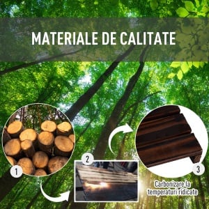 Raft pentru Flori – 4 Niveluri Lemn pentru Interior sau Gradina - Img 5