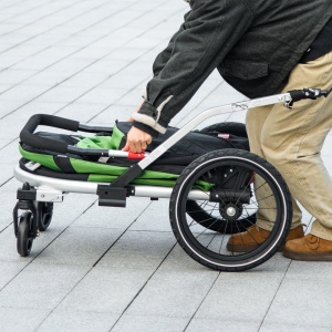 Remorca Bicicleta 2-in-1 – Carucior Caini Pliabil cu Cadru Aluminiu - Img 9