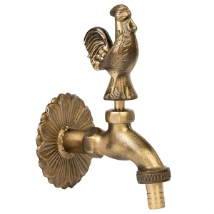 Robinet decorativ dublu serviciu si motiv Cocos, 1/2"
