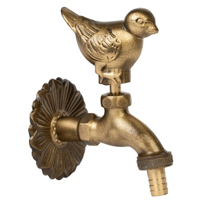 Robinet decorativ dublu serviciu si motiv Porumbel, 1/2"