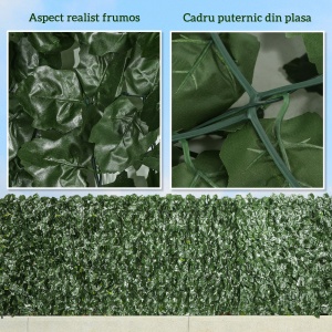Rulou de Gard Viu Artificial pentru Balcon si Gradina - Img 6