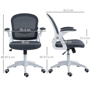 Scaun Birou Ergonomic – Gri, cu Spatar Plasa & Reglabil - Img 3