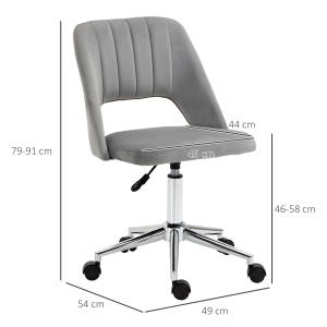 Scaun pentru Serviciu Ergonomic pentru Birou cu Inaltime Reglabila Gri - Img 3