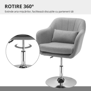 Scaun Pivotant 360° cu Suport Lombar - Img 7