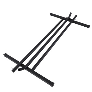 Schelet pentru Hamac Greutate Maxima 120Kg in Metal, Negru, 360x92x112cm - Img 7