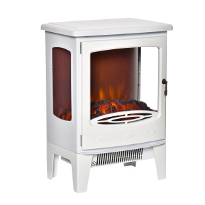 Semineu Electric Efect Flacara 3 Laturi Deschise Temperatura 1000W-2000W - Img 1