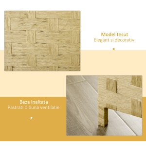 Separator Interior – Lemn Pliabil 170 cm, Maro - Img 6