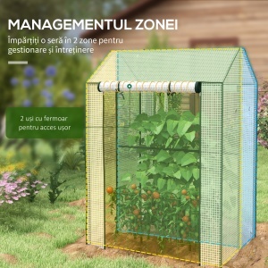 Sera Cu 2 Camere Pentru Gradina Cu 2 Usi - Img 4