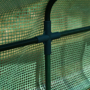 Seră pentru Grădină Impermeabilă și Rezistentă la UV cu 3 Ferestre Rulante, 400x100x80 cm, Verde - Img 9
