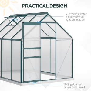 Sera Walk-In Aluminiu & Policarbonat – Ventilatie si Jgheab - Img 4