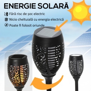 Set 4 Lampi Solare LED Exterior Ø12×72 cm - Img 5