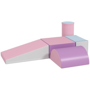 Set Construcții Moi pentru Copii 1-3 Ani din 5 Blocuri, Multicolor
