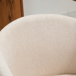 Set de 2 Scaune de Dining Stil Scandinav, Tapițate cu Material Textil, 55x56x74 cm, Bej - Img 8