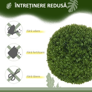 Set de 2 Sfere de Boxwood Artificiale, 50cm - Img 6