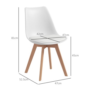 Set de 4 Scaune de Masa, Scaune Moderne de Bucatarie - Img 3
