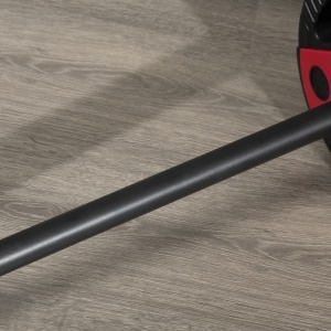 Set de bare si placi de greutati de 20 kg cu maner antiderapant din PU, Ø17x140 cm, negru si rosu - Img 8