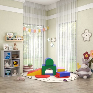 Set de Joc pentru Copii 1-3 Ani cu 7 Blocuri Multicolor în PU și EPE, 170x130x40 cm - Img 8
