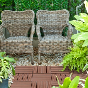 set gresie de gradina, 30x30x2.2cm, maro - Img 2