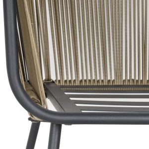 Set Mobilier de Grădină cu 2 Șezlonguri Recliner pentru Exterior, cu Pernă Căptușită din PE, 196x65x22 cm, Gri - Img 9