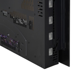 Soba Electrica de Perete sau Sol 2000W cu Flama LED 7 Culori, Negru, 90x56x9.5cm - Img 8
